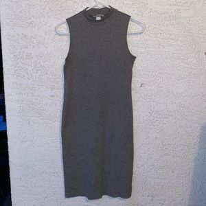 Gray midi dress